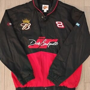VTG Winners Circle #8 Dale Earnhardt Jr Budweiser Racing Jacket Men LG NWOT
